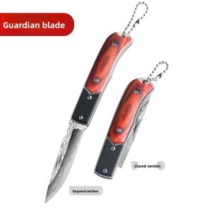 FUJUN | Folding Damascus Pattern Fruit Knife Sharp High Hardness Portable Outdoor Camping