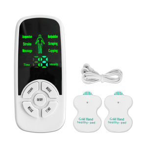 Suolaer Electric Pulse TENS EMS Body Massager Digital Therapy Machine for Back Shoulder Arm Leg Muscle Stimulator with Electrode Patches