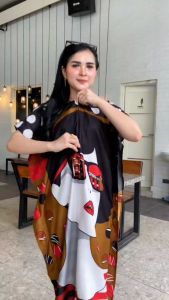Daster Lowo Jumbo Laluna Daster Jumbo Busui Dress Kelelawar Bahan Rayon