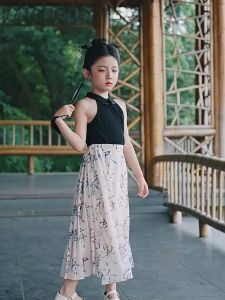 【READY STOCK】2 PCS Girl Tang Suits Chinese Style Girl HanFu Baby Girl HanFu Dress 女童中国风唐装 (C213)