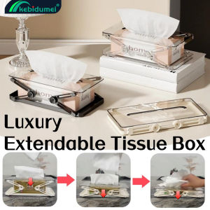 กล่องกระดาษทิชชู่แบบสร้างสรรค์ Kebidumei เครื่องจ่ายทิชชู่แบบยกกระชับขึ้นออกแบบมาในฤดูใบไม้ผลิที่แขวนทิชชู่ในห้องน้ำยืดได้ถ้วยกระดาษตกแต่งตั้งโต๊ะในบ้าน