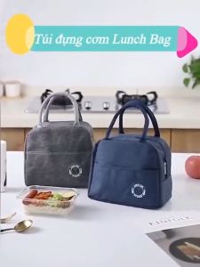 Túi Đựng Hộp Cơm Giữ Nhiệt Dày Dặn Tiện Lợi Dây Kéo Chắc Chắn Dung Tích Lớn Chống Thấm Nước Dùng Bền
