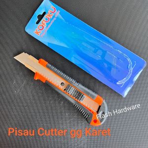Pisau cutter serba guna gagang karet Kofuku