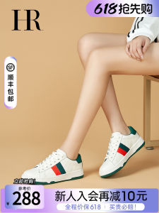 Womens Casual Shoes Flat Bottom Real Leather Spring New Style Cross Buckle Leisure Shoes Comfortable All-Match round Toe Rubber Outsole