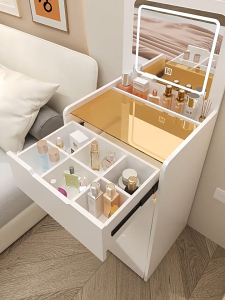 【SG】Dressing Table Small Apartment Dresser Small Bedroom Integrated Bedside Storage Cabinet Mini Makeup Table Chest of Drawers Dresser HDB