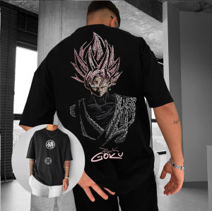Oversized Vintage Anime Dragon Ball Saiyan Mens T Shirt Summer Y2k Women Short Sleeve Graphic Tee Cotton Streetwear Casual Tops