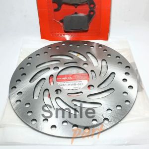 Paket Piringan Cakram Depan Blade Revo ABS + Dispad Kampas Rem Honda Blade Revo Absolute KWB Disc