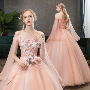 Wedding Pink Tulle Long Evening Gown Studio Theme Costume 2025 New Style Ball Hostess Full Skirt Womens Fashionable Dress