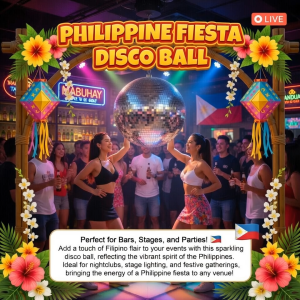 Shimmering Philippine Nights Disco Ball 15/25/40cm – Fiesta Ready! Bars Stage & Party Decor