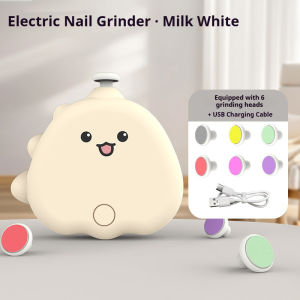AiQUE Newborn Baby Nail Grinder Electric 6pcs Multi-head Anti-scratch Child Anti-meat Nail Clipping Manicure Suit Portable