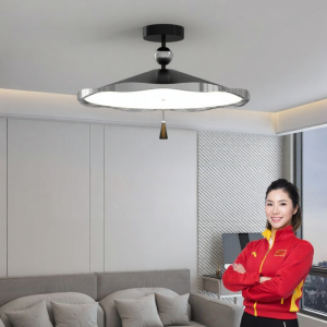 HUANGJIANG | Eye-protecting Full Spectrum Creative French Cream Style Antique Bedroom Ceiling Light
