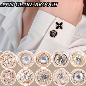 50/100Pcs Women Shirt Brooch Buttons / Detachable Brooch Sewing-free Buttons/ Mini Safty Fixed Pin / Anti-exposure Button Brooch for Clothing Dress Supplies