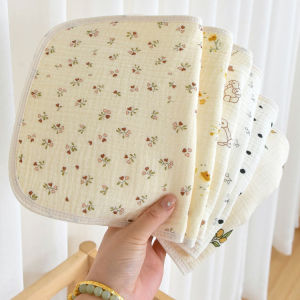 หมอนแบนลายการ์ตูนสำหรับเด็กแรกเกิดหมอนเมฆผ้าฝ้ายบริสุทธิ์หมอนป้องกันไม่ให้เกิดน้ำลาย