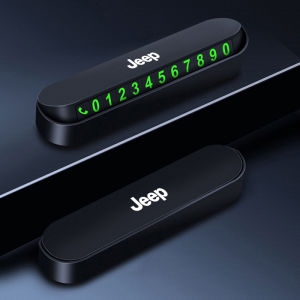 Jeep | 1Pcs Car Temporary Parking Card Phone Number Card Accessories For Jeep Renegade Compass Grand Cherokee Wrangler Patriot Rubicon