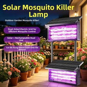 BOOMING LIGHTING | Solar Waterproof Mosquito Repelling Insect UV Outdoor Lamp