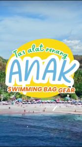 Tas Fin Bag Renang Anak Backpack Kantong Untuk Membawa Peralatan Perlengkapan Olahraga Air