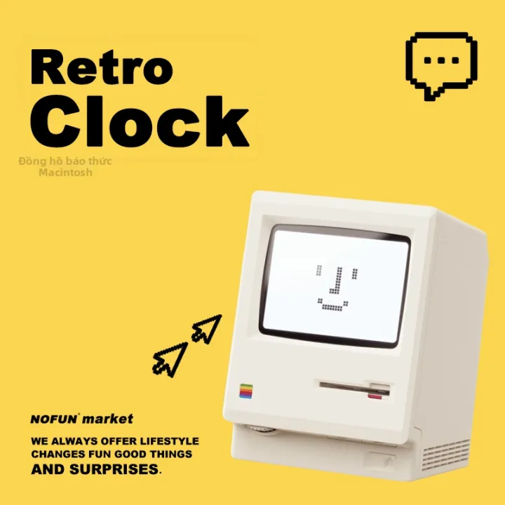 Retro Vintage Gift for Men Desk Clock