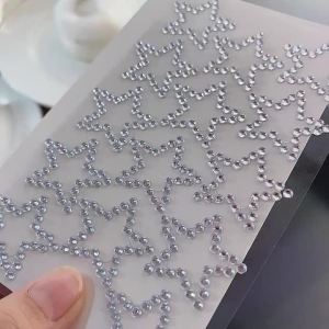 1Pcs 3D Star Gem Face Eye Tattoo Stickers Shiny Hollow Stars Diamond Self-adhesive Decals For Party&Festival Makeup Body Tattoos