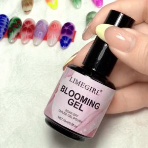 LIMEGIRL 15ML Nail Blooming Gel UV Soak Spread Marble Blossom Spreading Effect Functional Nail Art Clear Blooming Gel Polish