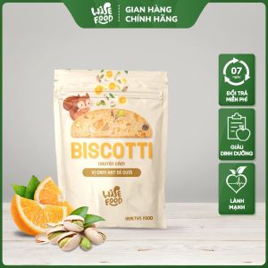 Bánh Biscotti Nguyên Cám 4 Vị WISE FOOD 180g Bánh Ăn Kiêng Hỗ Trợ Giảm Cân