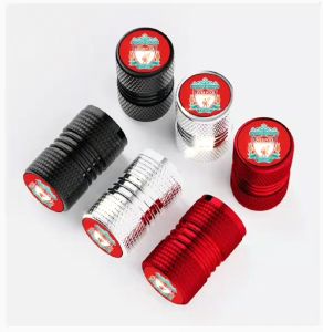 จุกปิดลมยาง ฝาปิดจุกลม ยางรถยนต์ 4 pcs ลิเวอร์พูล ใส่รถได้ทุกรุ่น