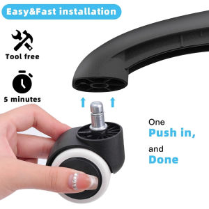 【On Sale】4Pcs อะไหล่ล้อเก้าอี้สำนักงานอเนกประสงค์สำหรับล้อเก้าอี้สำนักงาน