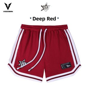Veidoorn | Summer Loose American Style Training Shorts Mens Running Mesh Sport Pants