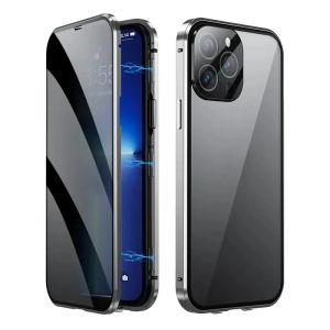 LS | 360° Full Protection Magnetic Anti Peeping Privacy Case For iPhone 18 Pro Max 17 16 15 14 13 12 Pro Max Plus 17E 16E Shockproof
