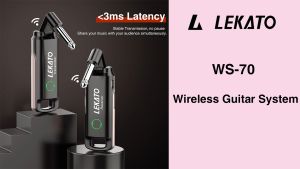 LEKATO WS-70 Wireless Guitar System Guitar Transmitter Receiver Wireless Transmitter For Guitar Bass Electronic Instrument