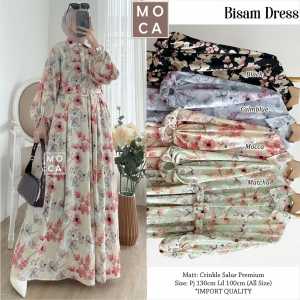 GAMIS DRESS BISAM LD 100 BY MOCA GAMIS CRINKLE