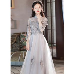 Elegant Korean Style Cheongsam Wedding Dress Womens New 2025 Hostess Welcome Ceremony Long Evening Gown Annual Meeting