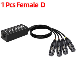 STP RJ45 to Audio 4 Channel 5Pin XLR Multi Network Breakout Receiver Cable Extender-DMX Channel Over Cat5/Cat6 Ethercon Cable