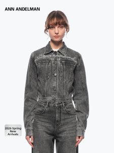 ANN ANDELMAN | Retro Burnout Short Denim Jacket
