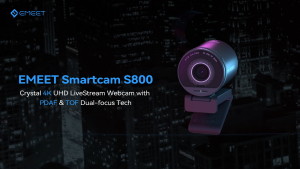 Webcam 4K Streaming Camera EMEET S800 UHD Computer Camera With Tripod for Tiktok/Youtube