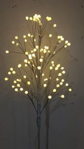 1 Set Lampu Standing / Berdiri Pearl Tree / Pohon Mutiara Led Twig Tree / Pohon Ranting Led Lampu Kelereng - lampu berdiri - Lampu Dekorasi Ruangan - lampu dekorasi wedding - Lampu dekorasi pelaminan