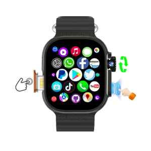 Đồng Hồ Thông Minh DW100 Pro Phiên Bản 4G Có Camera Xoay Mở Khóa Vân Tay Màn Hình Cảm Ứng Khe Cắm SIM WiFi Gọi Video Dành Cho Android