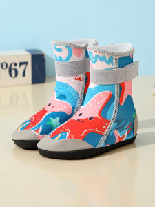 High-Tube Childrens Beach Shoes Anti-Slip Wading Shoes Skin-Friendly Swimming Shoes Quick-Drying Water Shoes Beach Socks