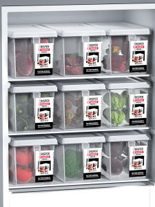 Large Capacity Food Grade Fridge Storage Box Kitchen Food Organizer Vegetable Freezer Preservation Container Helenerolles SW1006