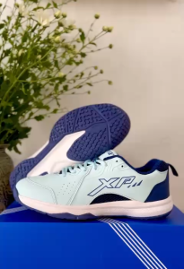 FLASH SALE Giày cầu lông bóng chuyền XP V200 màu trắng xanh - Giày XP V200 - Giày cầu lông nam nữ