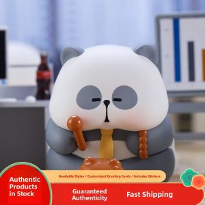 Cute Precise Panda Figurine Toy Blind Box Pvc Material Static Style Toy City Brand Collectible Handmade Craft Gift
