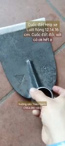 Cuốc đất - xới cỏ - cào cỏ rộng 16cm làm bằng thép nhíp xe xịn sắc bén