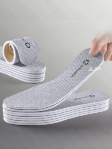 LINGMIAO | Mens Comfortable Shock-Absorbing Odor-Resistant Breathable Soft Sweat-Absorbent Long-Standing Footwear Insoles