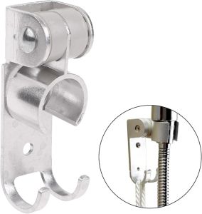 3.5 Inch Wall Mounted Handle Adjustable Aluminum Shower Head Holder With hooks