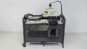 5-in-1 Space Saver Baby Crib Bassinet Changing Table & Mosquito Net Portable Foldable Lightweight (Newborn to Toddler)