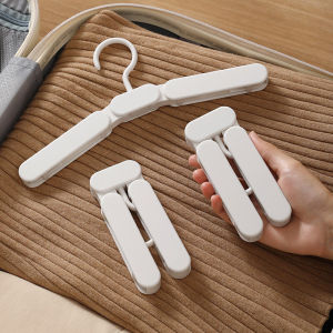 ที่แขวนในกล้องส่องทางไกลแบบพกพาสำหรับเดินทางที่แขวนเสื้อพับได้ Pakaian Rumahan อเนกประสงค์