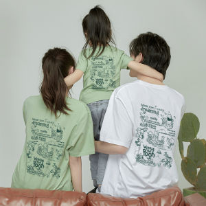Fashion Cotton Family Outfit Short Sleeve
