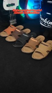 Sandal Pria Kulit Working M01-05 / Sandal Selop Pria Dewasa Jepit Japit Kasual Santai Traveling