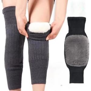 WRELS | 1/2/3Pairs Winter Thermal Knee Pads Compression Women Men Elderly Cold Resistant Arthritis Knee Support Running Knee Protector
