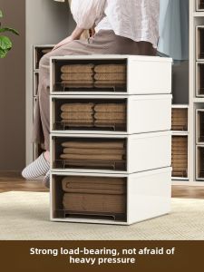 Storage Cabinet Drawer Style Wardrobe Storage Box Plastic Storage Box Storage Cabinet For Home Chest of Drawer Transparent Storage Cabinet
