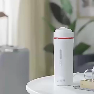 SG[Ready Stock]Travel portable Kettle 300W Powerful LCD display 4 preset temperature 304 stainless steel mini electric kettle scald resistant 500ml